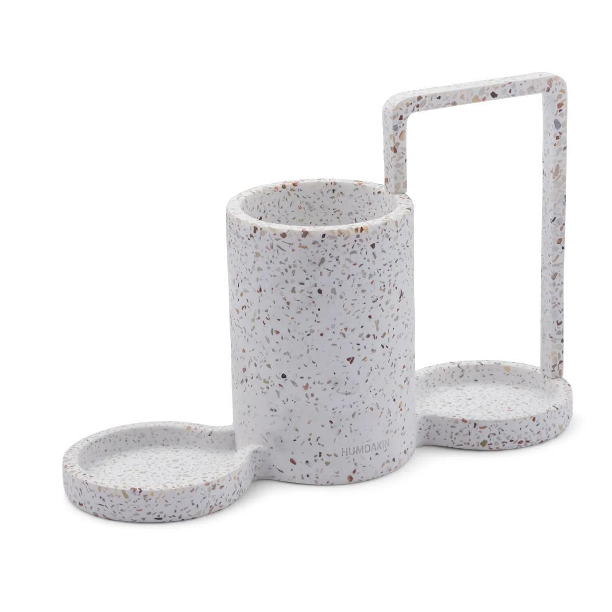 Humdakin - Organisateur de vaisselle Terrazzo All-in-One, naturel