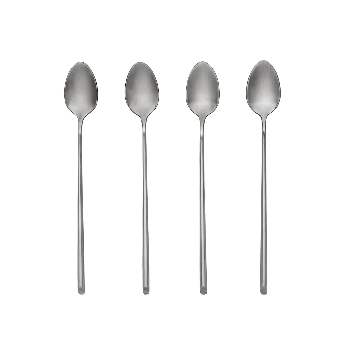 Broste Copenhagen - Cuillère Sletten longue, acier inoxydable satiné (4 pièces)