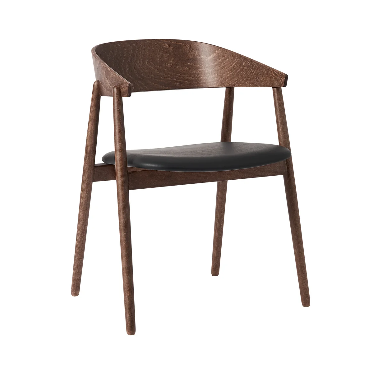 Andersen Furniture - AC2 Chaise, hêtre fumé / cuir PU noir Andersen Furniture - AC2 Chaise, hêtre fumé / cuir PU noir