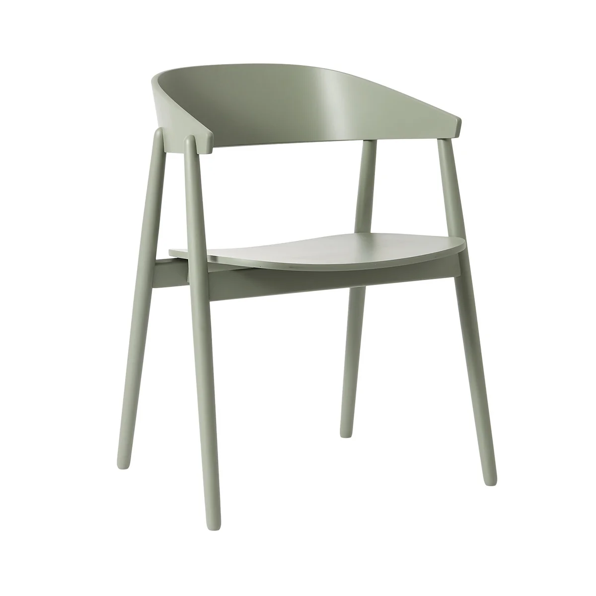 Andersen Furniture - AC2 Chaise, hêtre / peint en vert RAL 7033 Andersen Furniture - AC2 Chaise, hêtre / peint en vert RAL 7033
