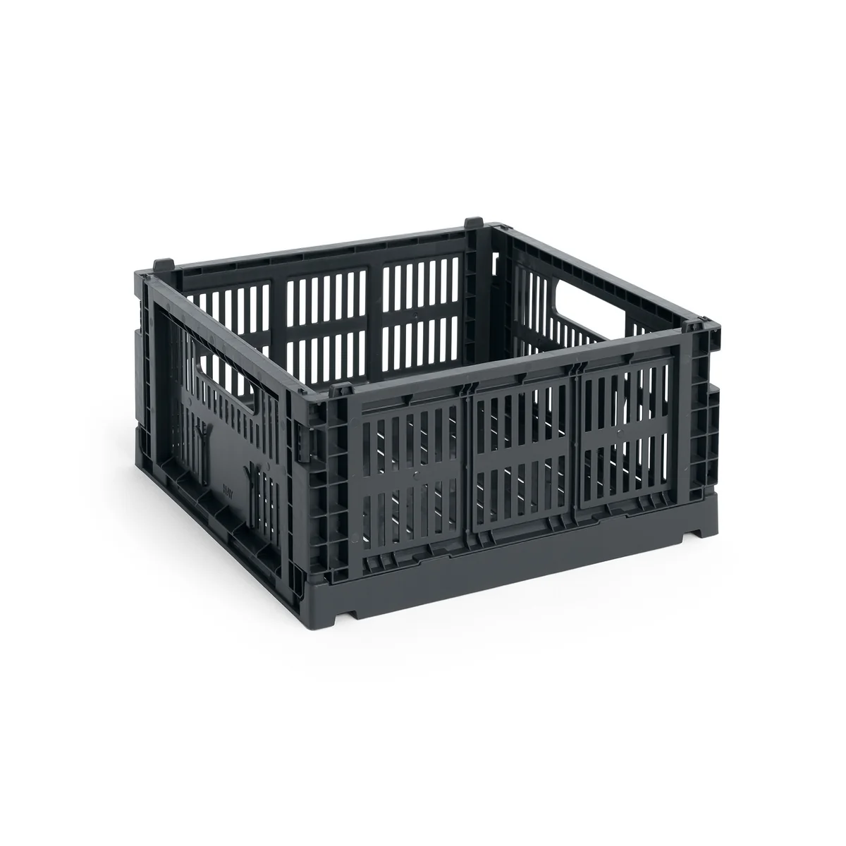 HAY - Colour Crate Corbeille Square M, 29,5 x 29,5 cm, charcoal, recyclée HAY - Colour Crate Corbeille Square M, 29,5 x 29,5 cm, charcoal, recyclée