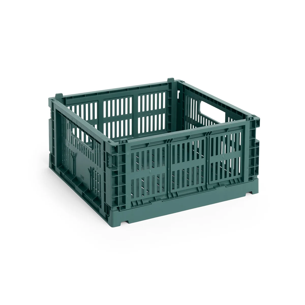 HAY - Colour Crate Corbeille Square M, 29,5 x 29,5 cm, vert foncé, recyclée HAY - Colour Crate Corbeille Square M, 29,5 x 29,5 cm, vert foncé, recyclée