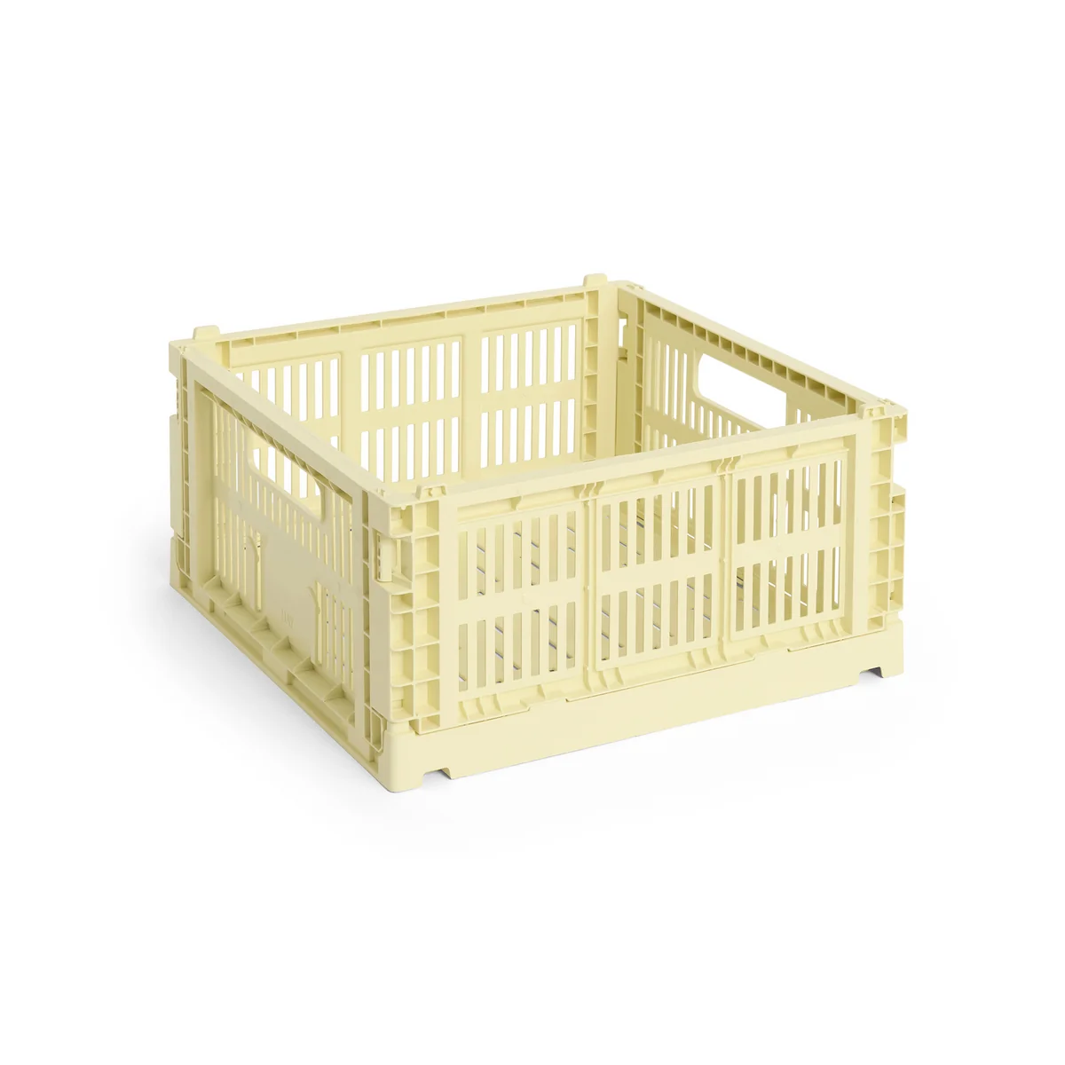 HAY - Colour Crate Corbeille Square M, 29,5 x 29,5 cm, jaune clair, recyclée HAY - Colour Crate Corbeille Square M, 29,5 x 29,5 cm, jaune clair, recyclée