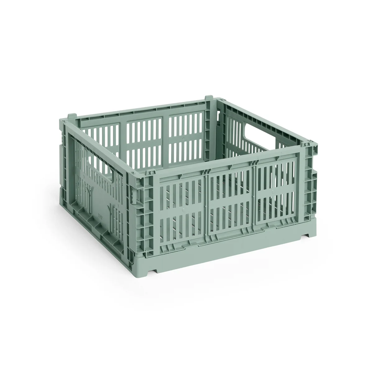 HAY - Colour Crate Corbeille Square M, 29,5 x 29,5 cm, vert sauge, recyclée HAY - Colour Crate Corbeille Square M, 29,5 x 29,5 cm, vert sauge, recyclée
