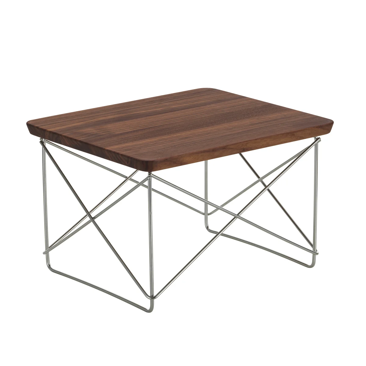 Vitra - Eames Occasional Table LTR , noyer / acier inoxydable Vitra - Eames Occasional Table LTR , noyer / acier inoxydable