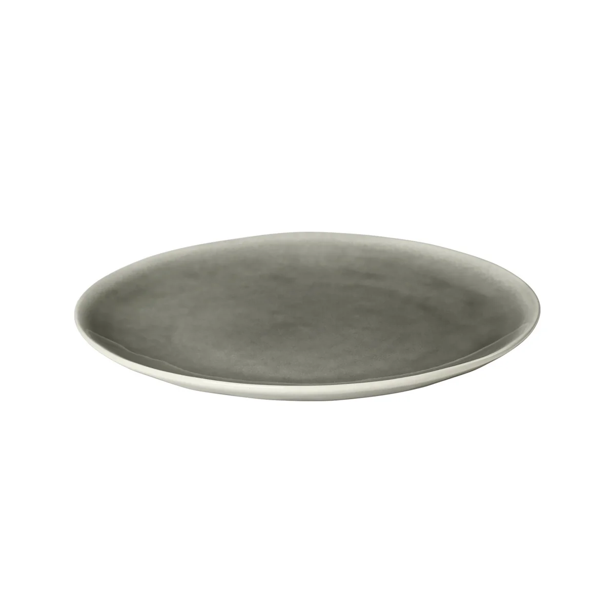 Broste Copenhagen - Nordic Rain Assiette plate, Ø 26 cm, grise