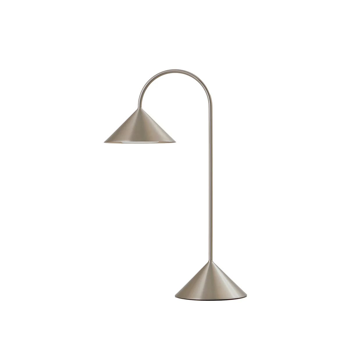 Frandsen - Grasp Lampadaire LED à accu, H 47 cm, acier inoxydable brossé Frandsen - Grasp Lampadaire LED à accu, H 47 cm, acier inoxydable brossé