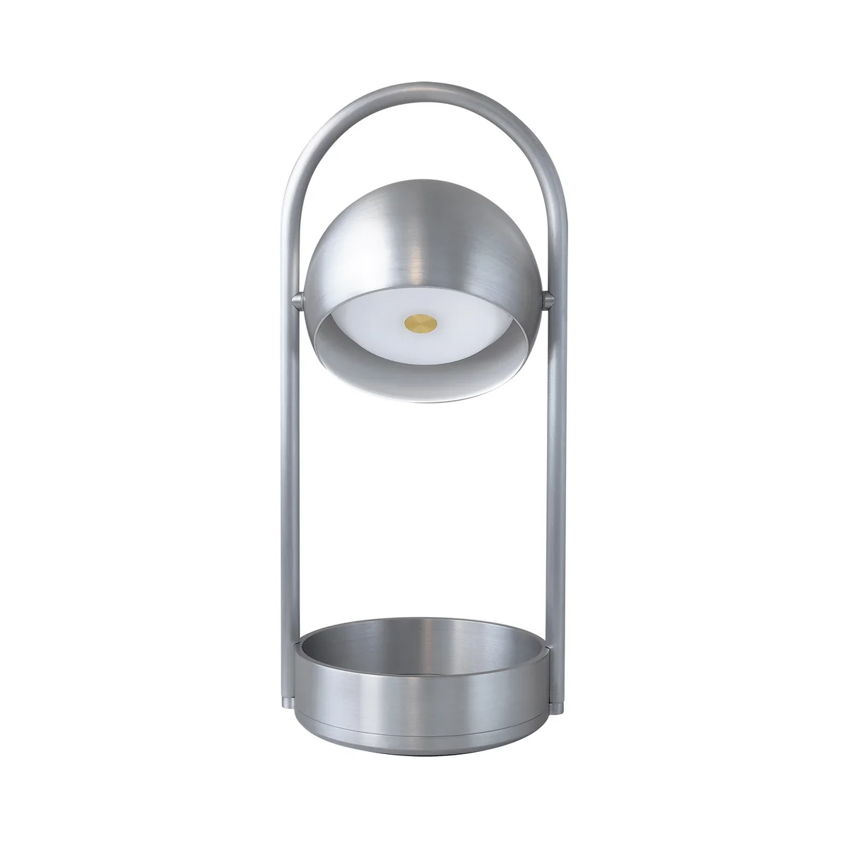 Frandsen - Ball Lampe de table portable à batterie (LED), aluminium brossé Frandsen - Ball Lampe de table portable à batterie (LED), aluminium brossé