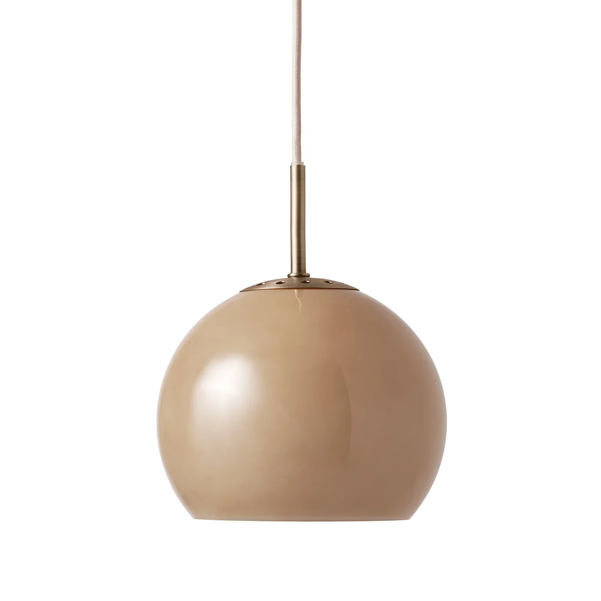 Frandsen - Ball Lampe suspendue verre Ø 25 cm, cappuccino Frandsen - Ball Lampe suspendue verre Ø 25 cm, cappuccino