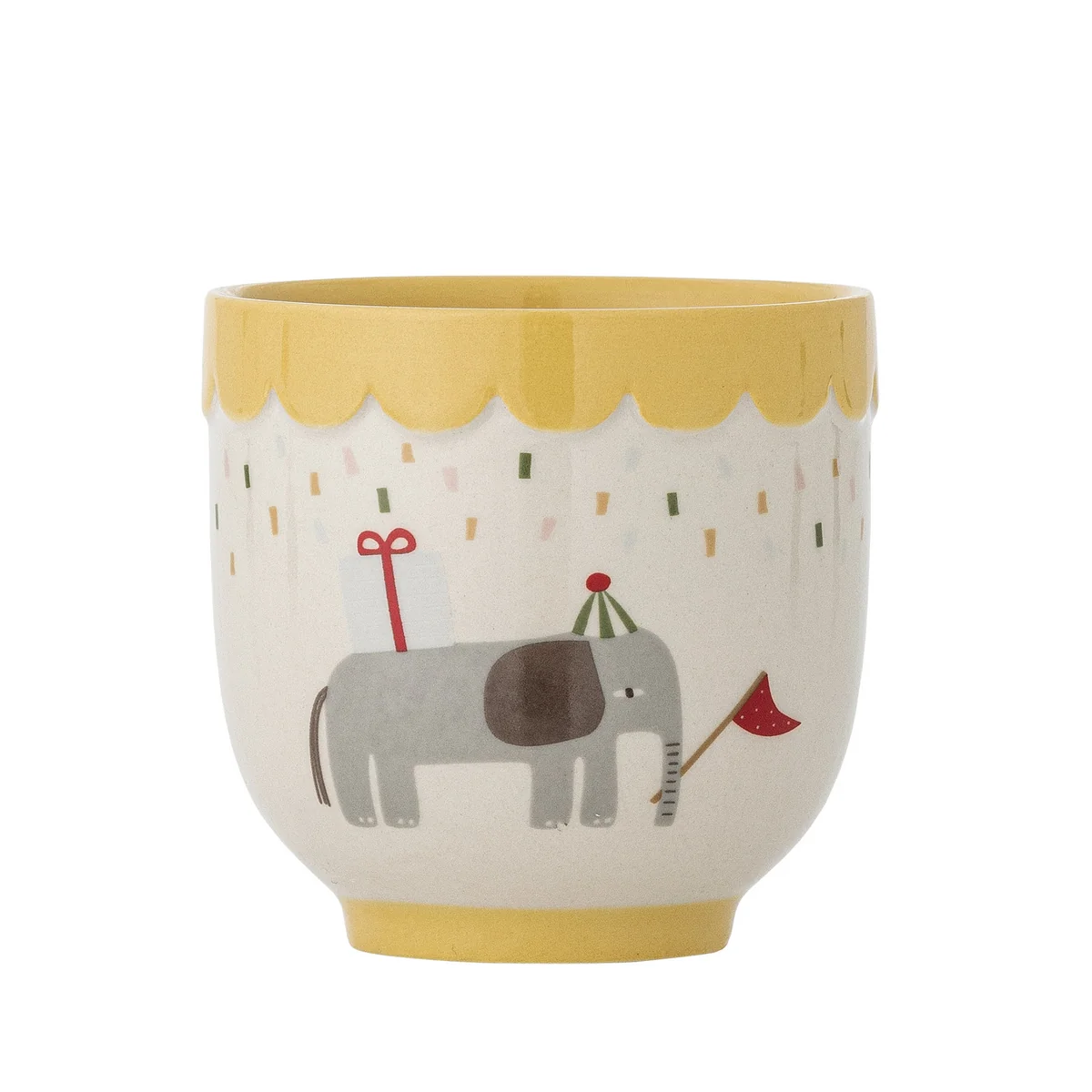 Bloomingville Mini - Celebrate Gobelet, Ø 7,5 cm, jaune Bloomingville Mini - Celebrate Gobelet, Ø 7,5 cm, jaune