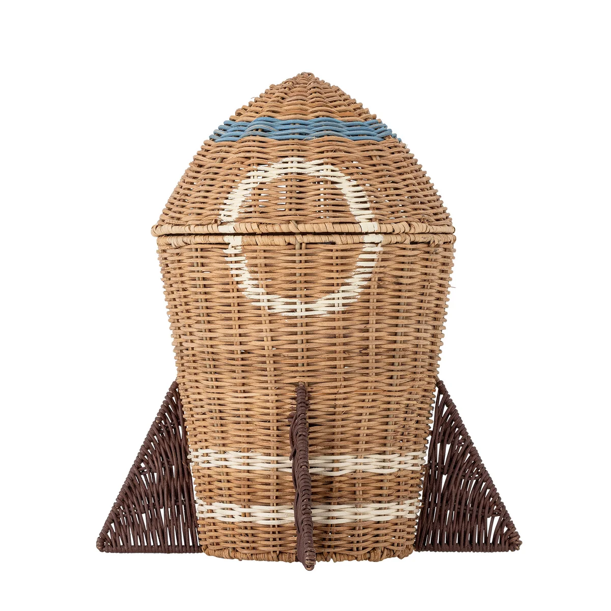 Bloomingville Mini - Space Corbeille avec couvercle, H 35 cm, rotin naturel