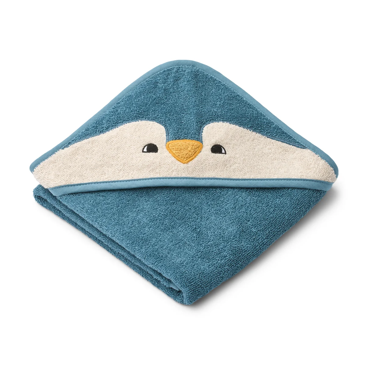 LIEWOOD - Albert Serviette de bain pour bébé avec capuche, pingouin, oceanview mix