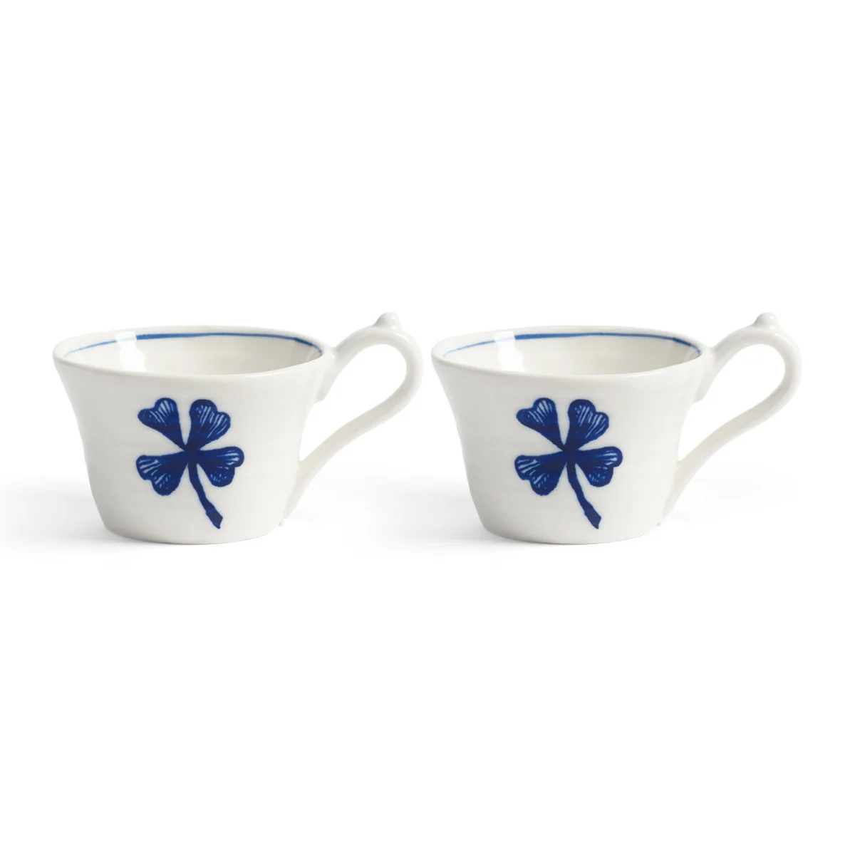 & klevering - Anouk Tasse, trèfle à quatre feuilles, 100 ml, multicolore (lot de 2) & klevering - Anouk Tasse, trèfle à quatre feuilles, 100 ml, multicolore (lot de 2)
