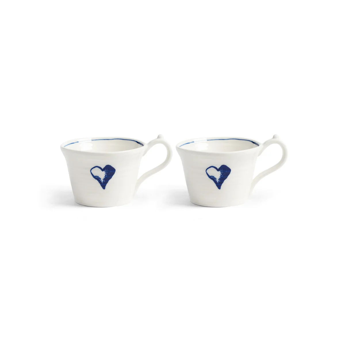 & klevering - Anouk Tasse, cœur, 250 ml, bleu (lot de 2) & klevering - Anouk Tasse, cœur, 250 ml, bleu (lot de 2)