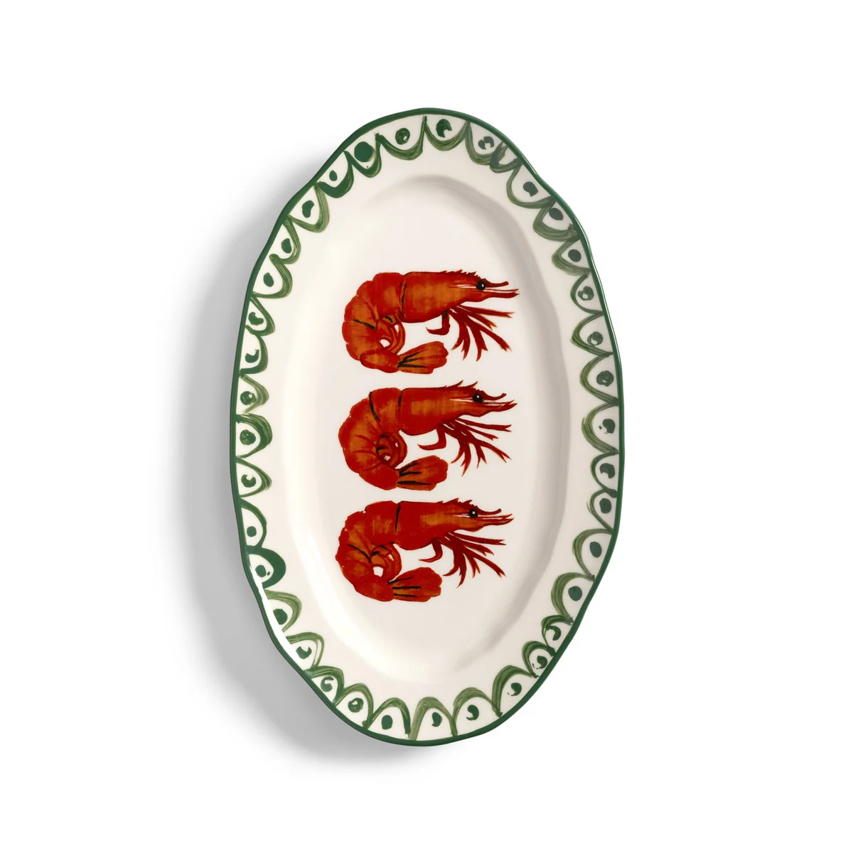 & klevering - Sirène Plateau de service, Shrimp, 34,5 cm, multicolore
