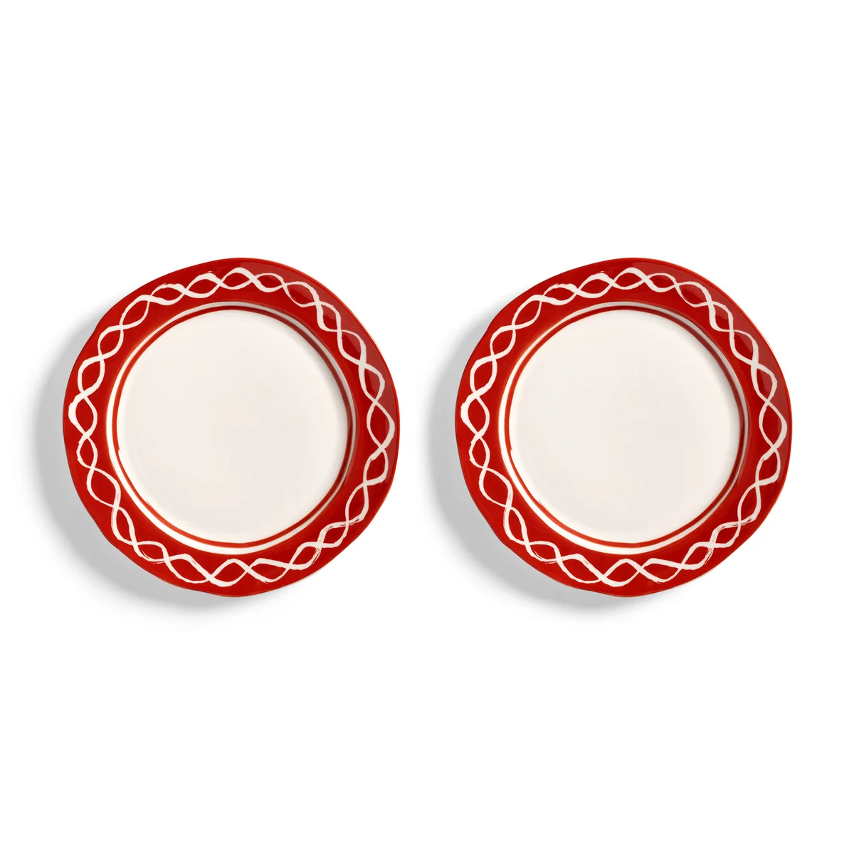 & klevering - Festivo Assiette, Ø 2 2. 5 cm, rouge (set de 2) & klevering - Festivo Assiette, Ø 2 2. 5 cm, rouge (set de 2)