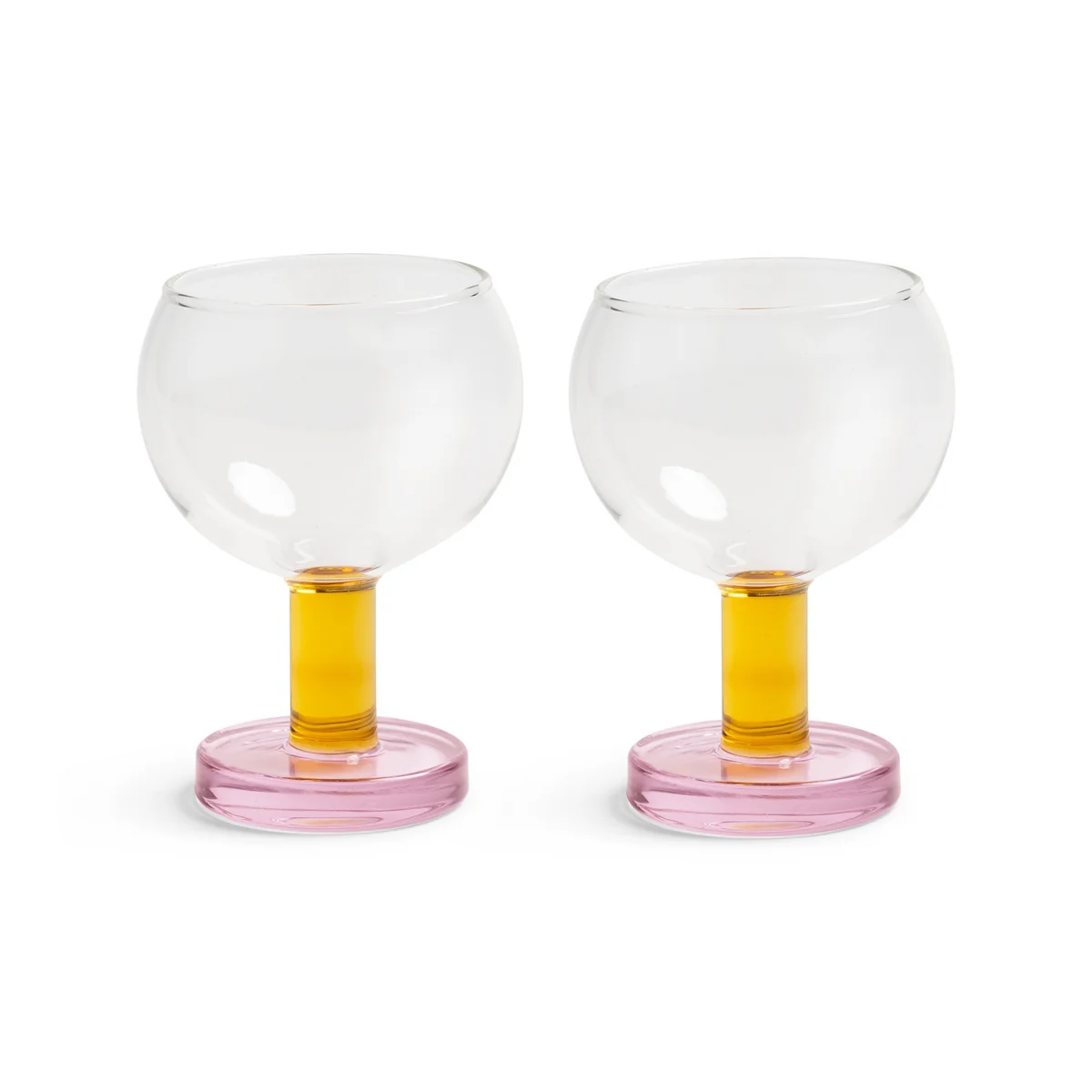 & klevering - Cantine Coupe, 200 ml, rose / jaune (set de 2) & klevering - Cantine Coupe, 200 ml, rose / jaune (set de 2)