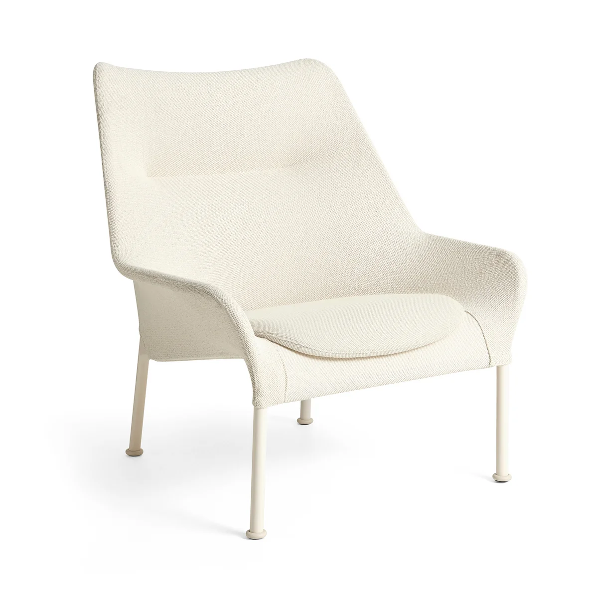 HAY - O2 Lounge Chair, eggshell / cream (Lift) (Patins en feutre) HAY - O2 Lounge Chair, eggshell / cream (Lift) (Patins en feutre)