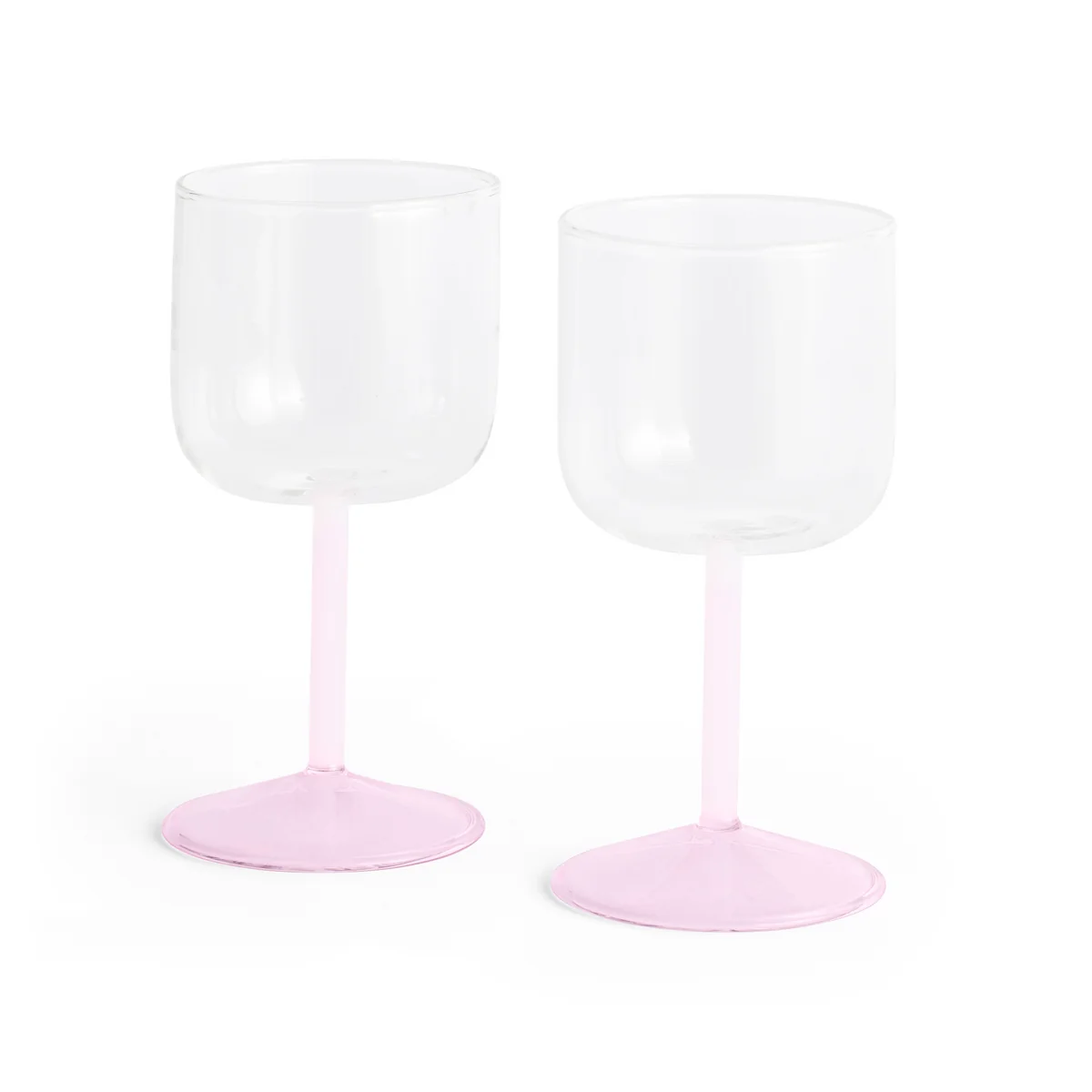 HAY - Tint Verre à vin, transparent / jade pink / light pink (set de 2) HAY - Tint Verre à vin, transparent / jade pink / light pink (set de 2)