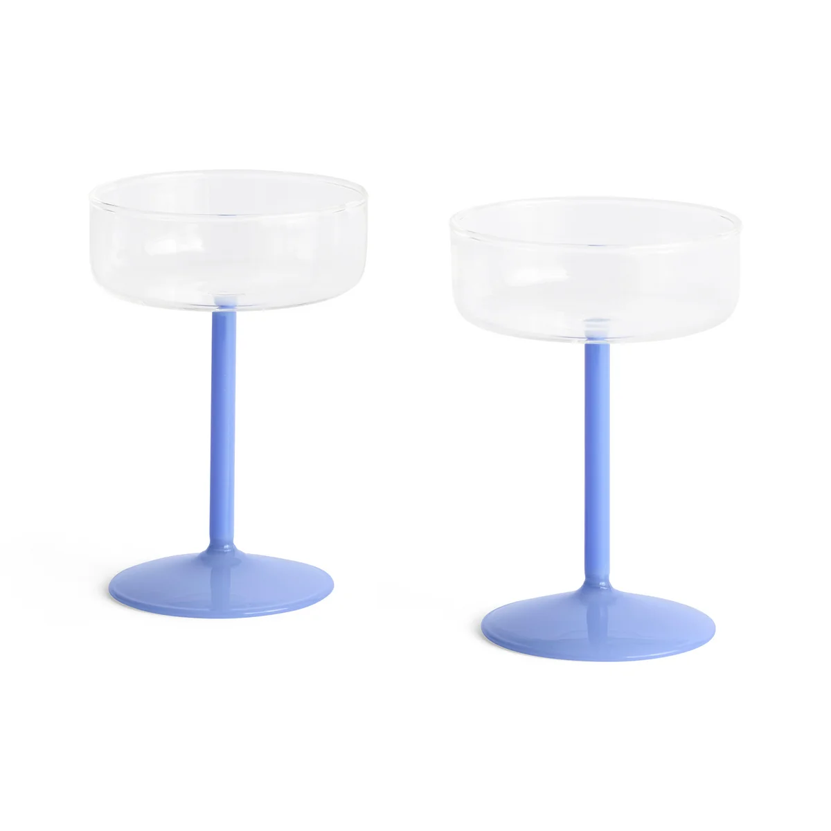 HAY - Tint Coupe à cocktail, transparent / jade light blue (set de 2) HAY - Tint Coupe à cocktail, transparent / jade light blue (set de 2)