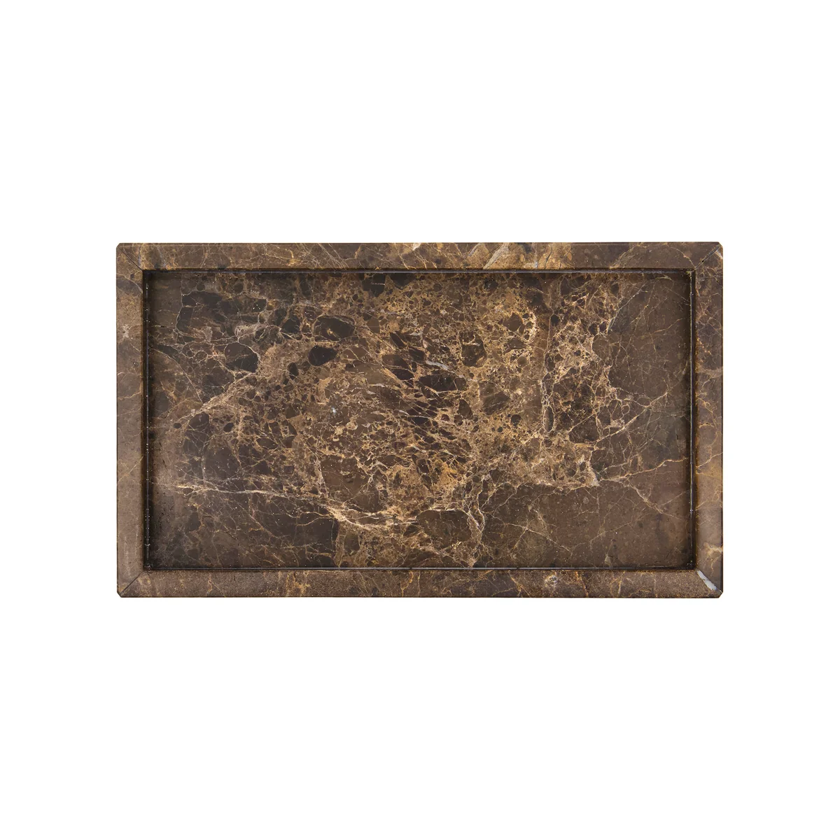 House Doctor - Able Plateau décoratif, 24 x 14 cm, marbre brun House Doctor - Able Plateau décoratif, 24 x 14 cm, marbre brun