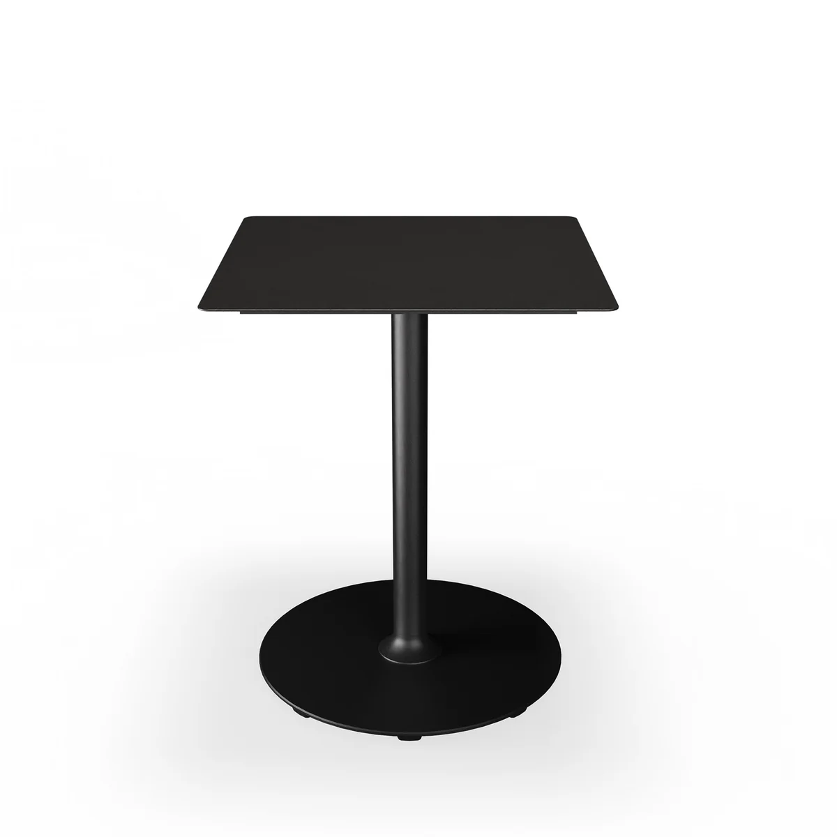 HOUE - Pico Table de jardin, 60 x 60 cm, piétement rond, noir