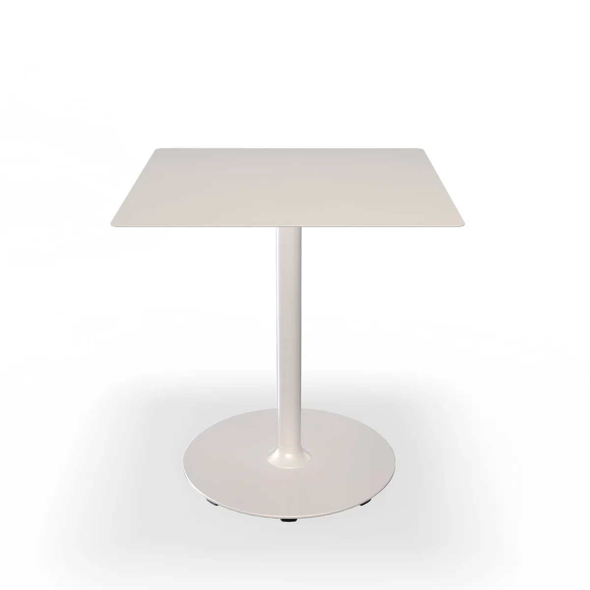 HOUE - Pico Table de jardin, 70 x 70 cm, piétement rond, muted white