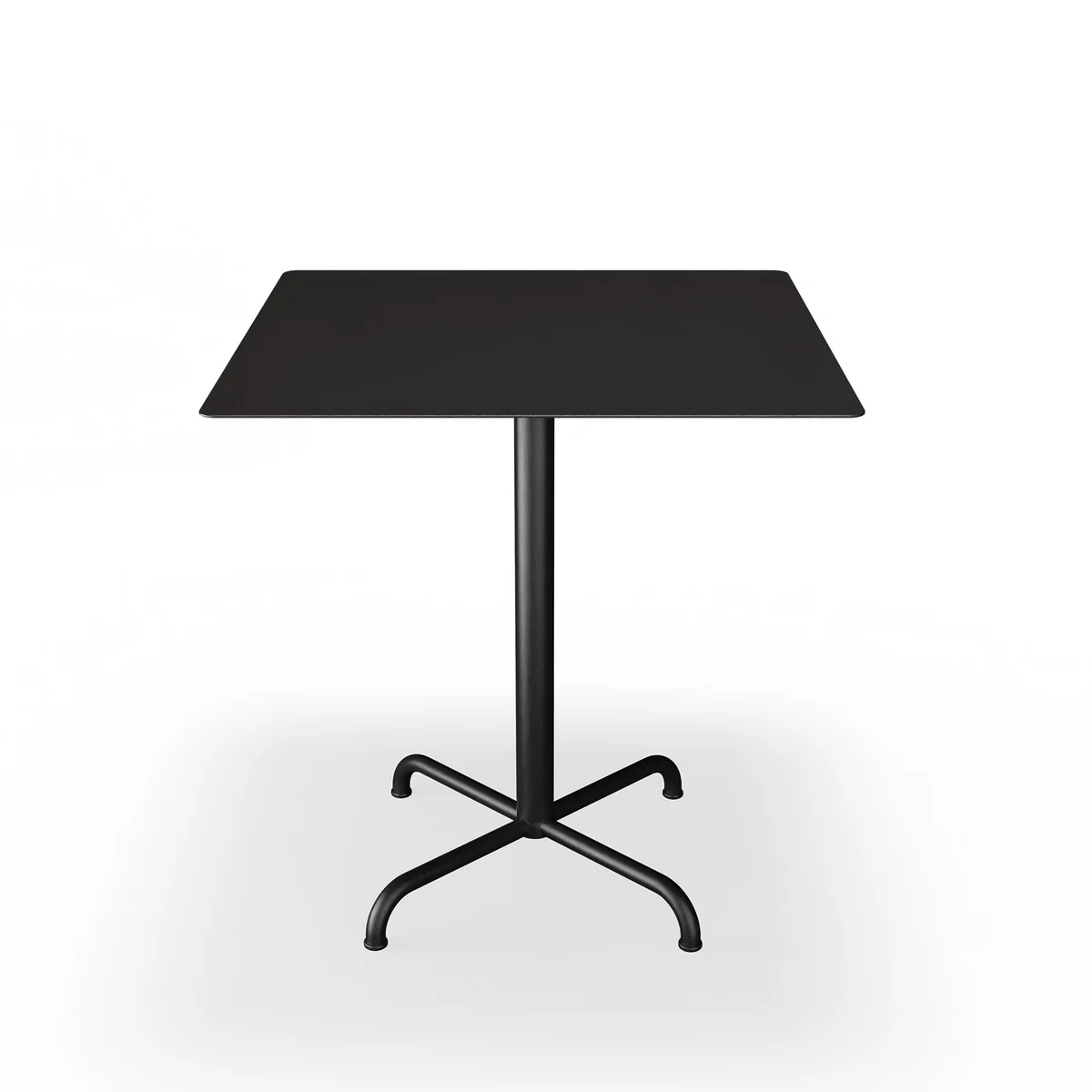 HOUE - Pico Table de jardin, 70 x 70 cm, piétement 4 étoiles, noir