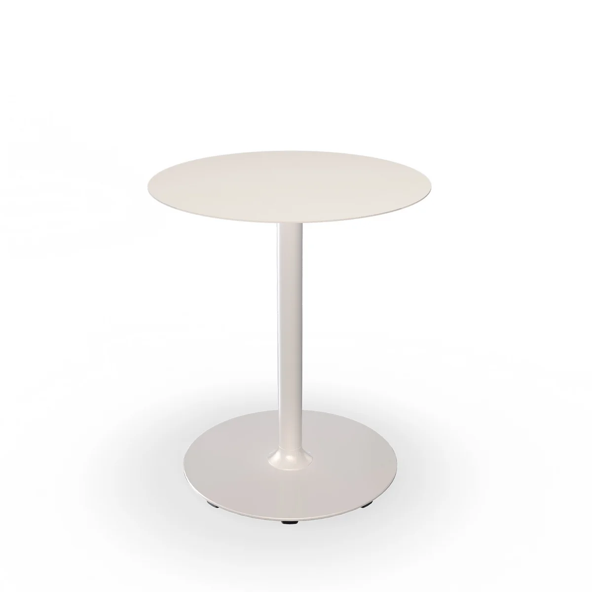 HOUE - Pico Table de jardin, Ø 64 cm, piétement rond, muted white