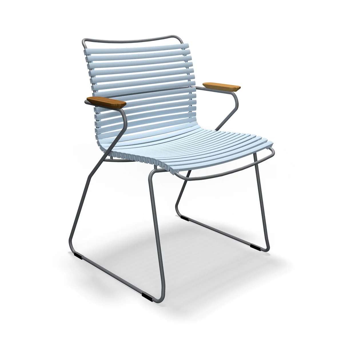 HOUE - CLICK Outdoor Dining fauteuil à dossier bas, dusty light blue HOUE - CLICK Outdoor Dining fauteuil à dossier bas, dusty light blue