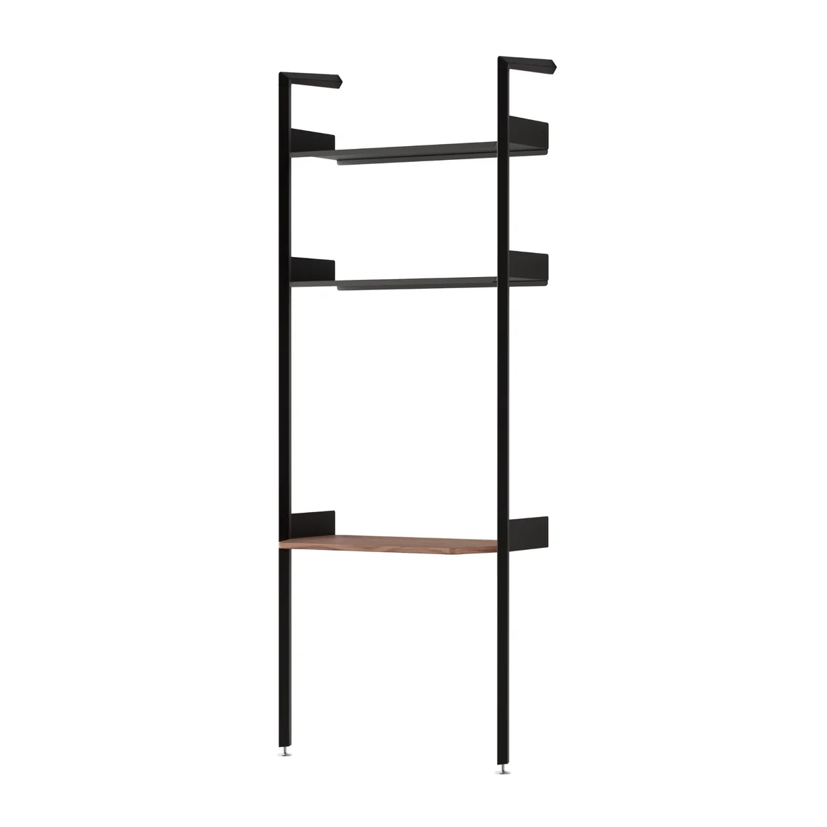 & Tradition - Rombe IF2 Étagère avec plateau, étagères anthracite / placage noyer & Tradition - Rombe IF2 Étagère avec plateau, étagères anthracite / placage noyer