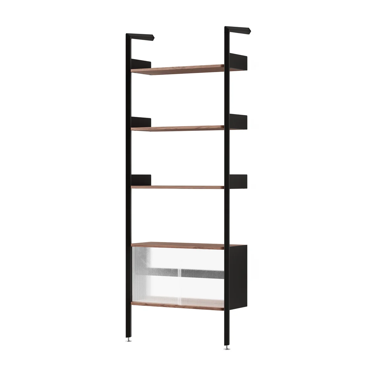 & Tradition - Rombe IF3 Étagère avec élément de rangement, étagères en placage noyer / anthracite & Tradition - Rombe IF3 Étagère avec élément de rangement, étagères en placage noyer / anthracite