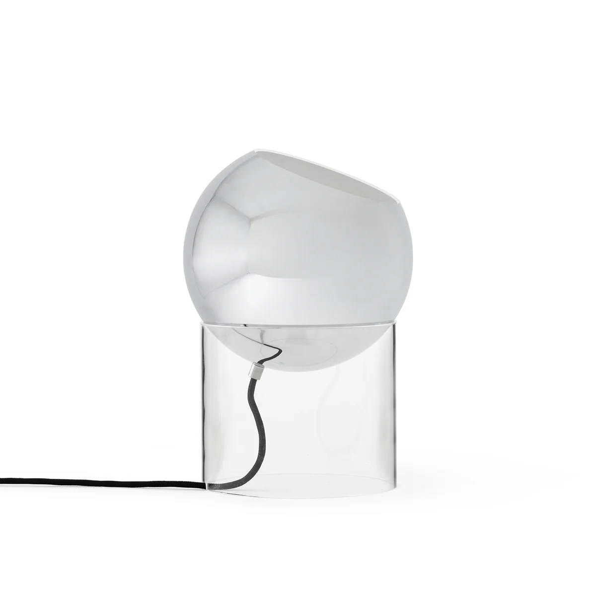 & Tradition - Topan VP13 lampe de table, H 31,5 cm, transparent / chromé & Tradition - Topan VP13 lampe de table, H 31,5 cm, transparent / chromé
