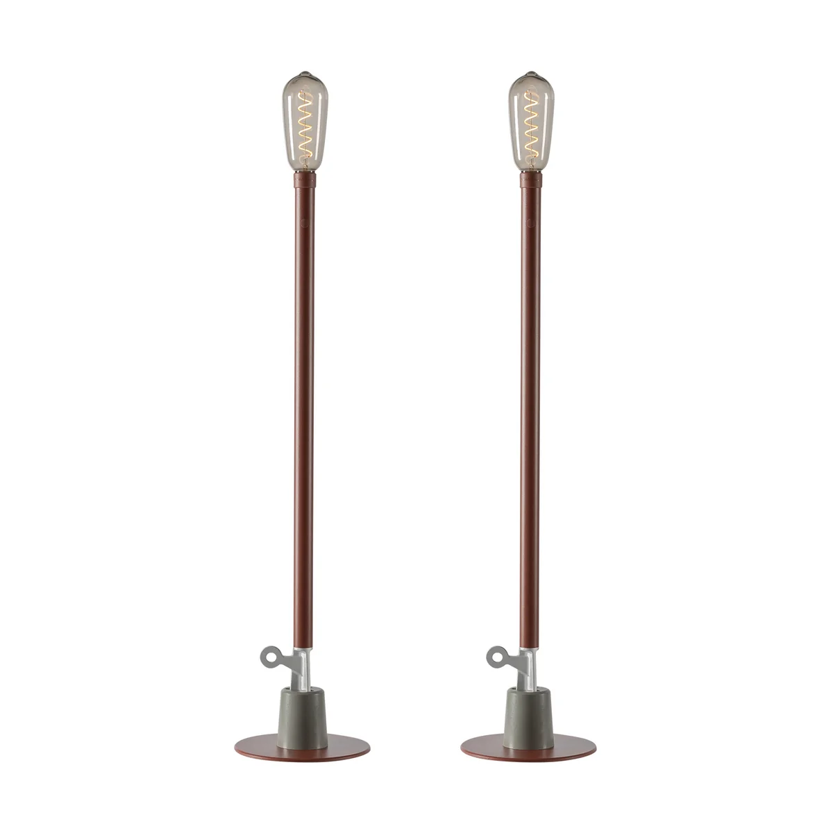 Weltevree - Sticklight Lampe LED d'extérieur, rouge oxyde (lot de 2)