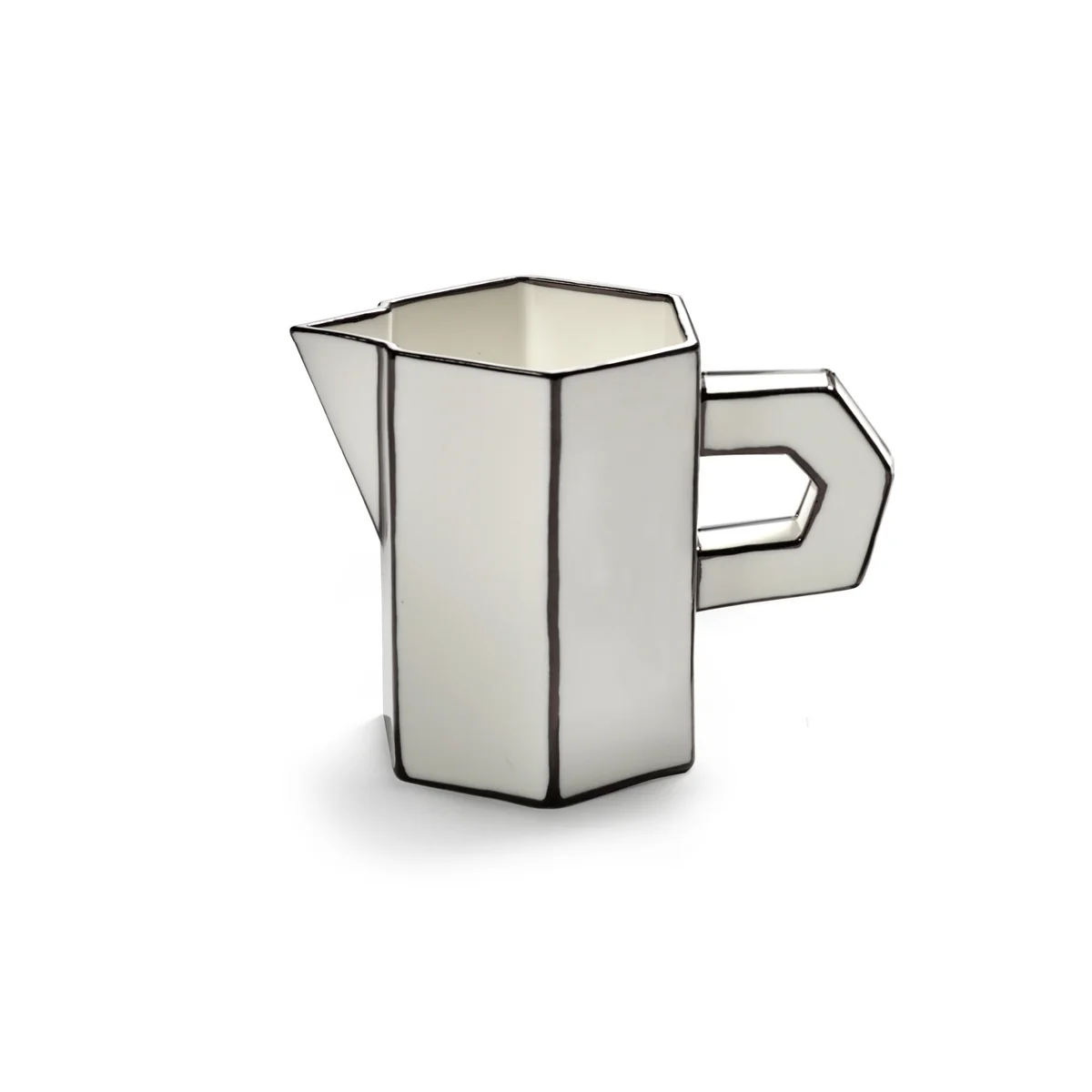 Serax - Carte Blanche Pot à lait, blanc / noir Serax - Carte Blanche Pot à lait, blanc / noir