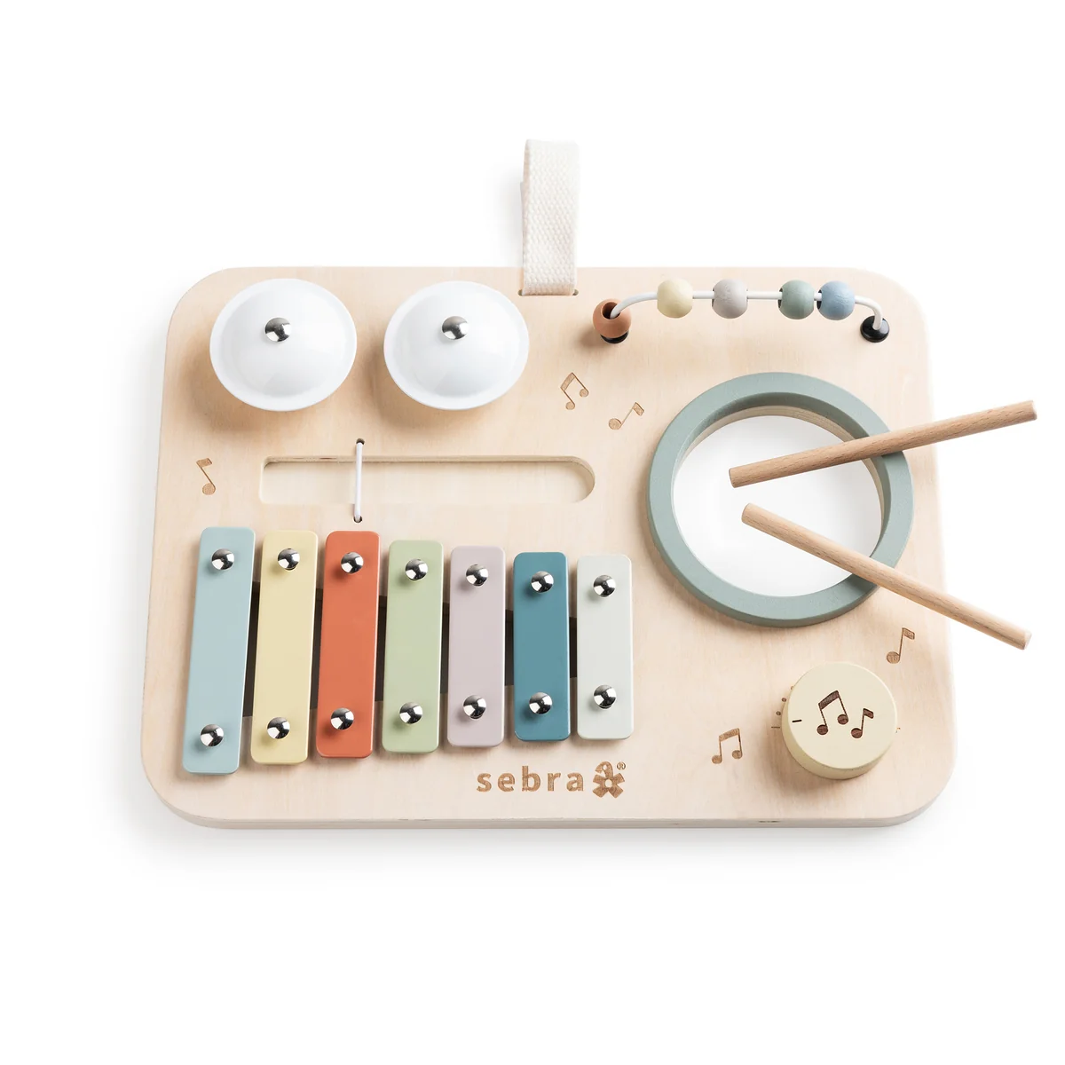 Sebra - Tableau d'activités Musique, multicolore Sebra - Tableau d'activités Musique, multicolore
