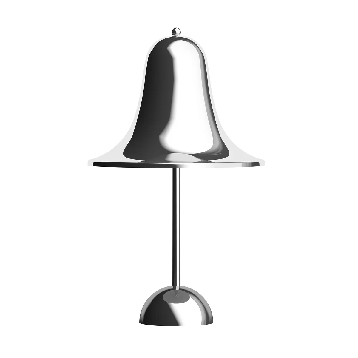 Verpan - Pantop Portable Lampe LED à accu, Ø 18 x 30 cm, chrome Verpan - Pantop Portable Lampe LED à accu, Ø 18 x 30 cm, chrome