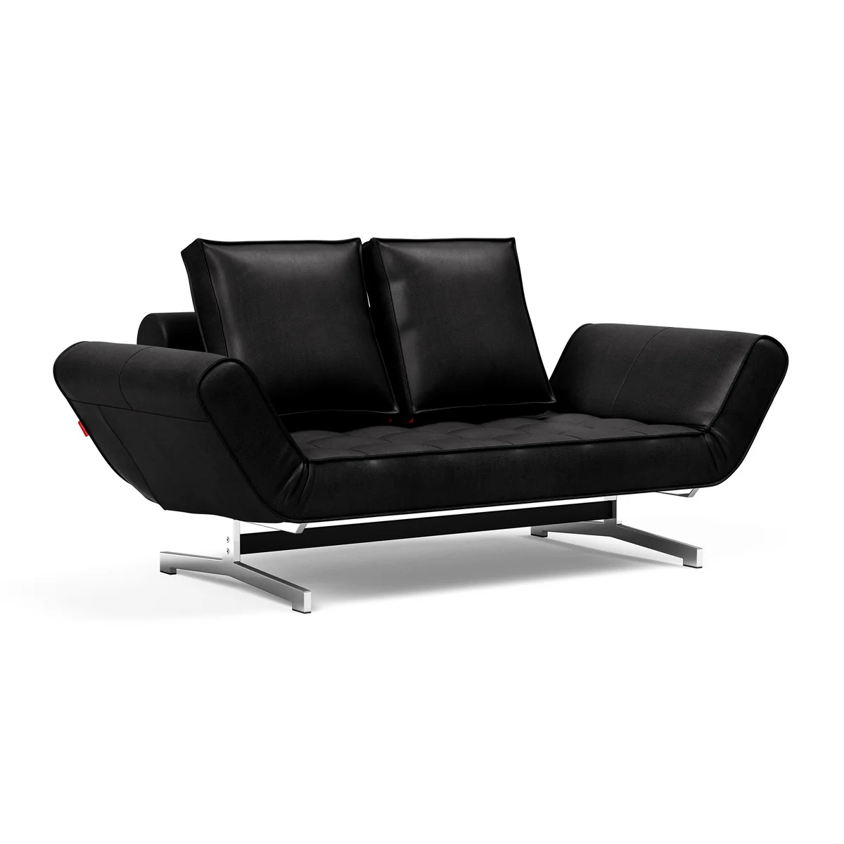 Innovation Living - Ghia Canapé-lit, 2 places, chrome / noir (Mix 550 Faunal) Innovation Living - Ghia Canapé-lit, 2 places, chrome / noir (Mix 550 Faunal)