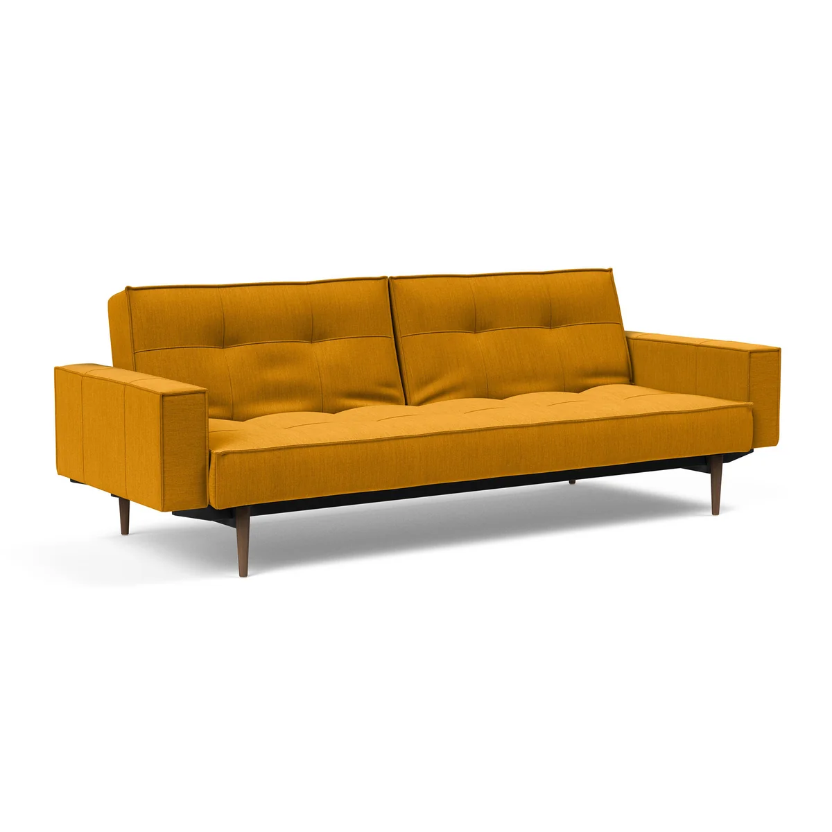 Innovation Living - Splitback Styletto Canapé-lit avec accoudoirs, burned curry (507 Elegance )