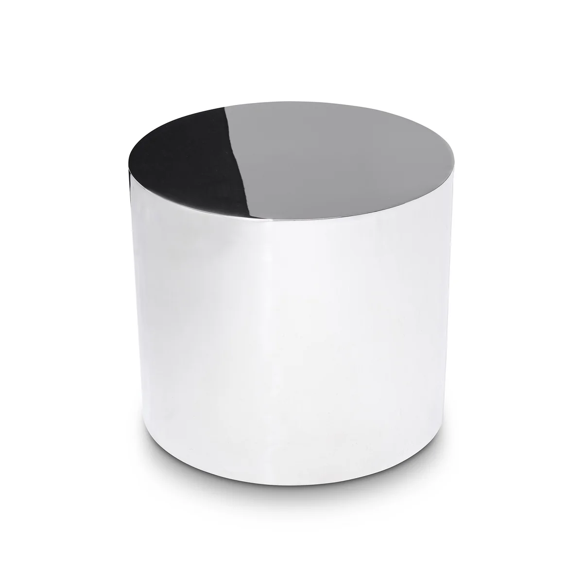 Innovation Living - Tin Drum Table d'appoint, Ø 40 x 35 cm, chrome Innovation Living - Tin Drum Table d'appoint, Ø 40 x 35 cm, chrome