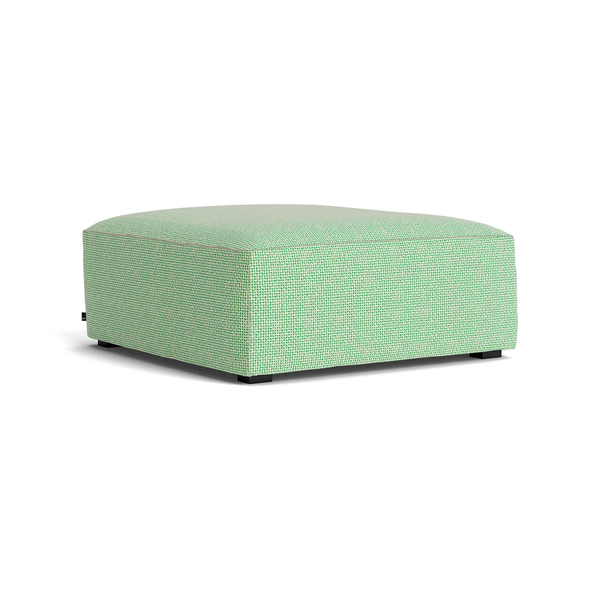 HAY - Mags Soft Ottoman S01 (XS), vert et blanc (Tartaglia 989) / Coutures : beige