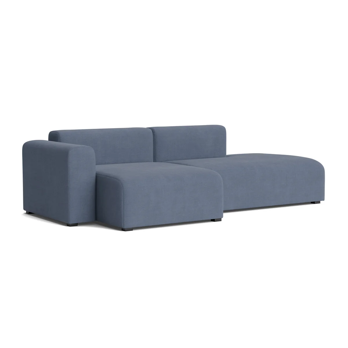 HAY - Mags Canapé 2,5 places avec accoudoir bas à gauche, combinaison 3, bleu ( Linara 198) (patins en feutre) HAY - Mags Canapé 2,5 places avec accoudoir bas à gauche, combinaison 3, bleu ( Linara 198) (patins en feutre)