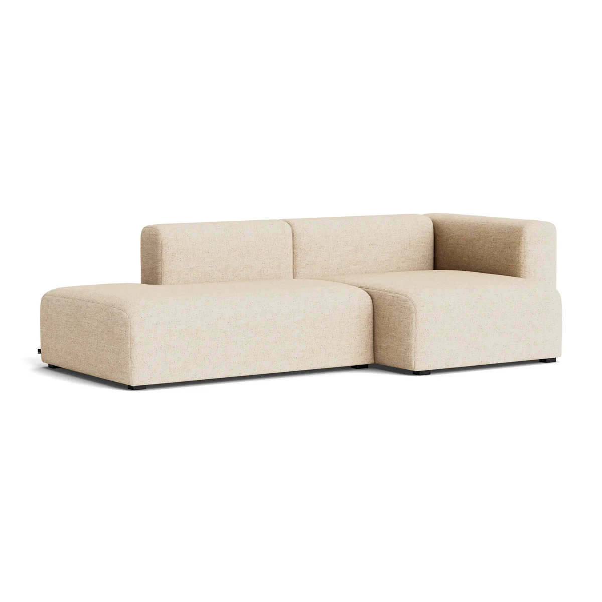 HAY - Mags Sofa 2,5 places, combinaison 3, accoudoir à droite / beige ( Bolgheri LGG60) (patins en feutre)