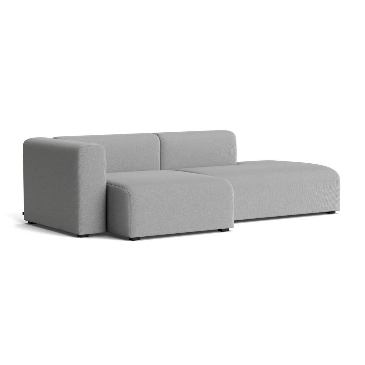 HAY - Mags Sofa 2,5 places, combinaison 3, accoudoir à gauche / gris ( Steelcut Trio 133) (patins en feutre)