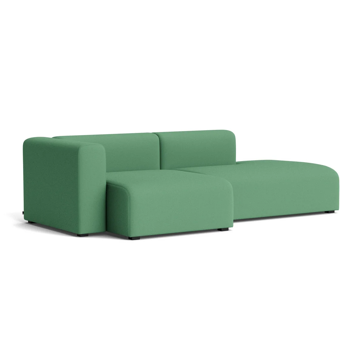 HAY - Mags Sofa 2,5 places, combinaison 3, accoudoir à gauche / vert ( Steelcut 3 932) (patins en feutre)