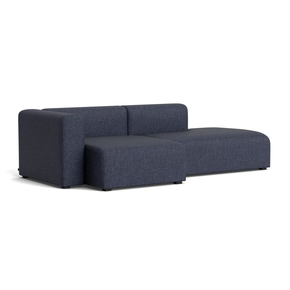HAY - Mags Sofa 2,5 places, combinaison 3, accoudoir à gauche / gris foncé ( Overlap 03) (patins en feutre)