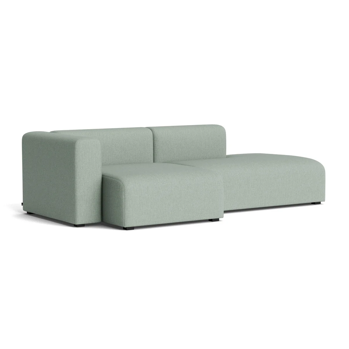 HAY - Mags Sofa 2,5 places, combinaison 3, accoudoir à gauche / vert clair ( Metaphor 023) (patins en feutre)