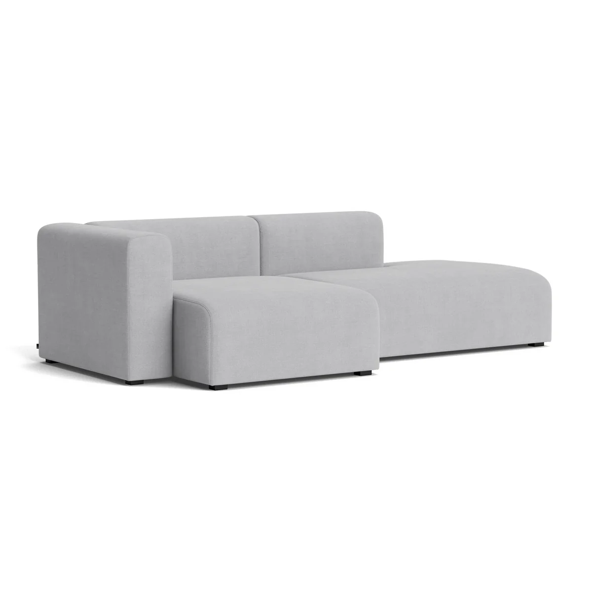 HAY - Mags Sofa 2,5 places, combinaison 3, accoudoir à gauche / gris clair ( Linara 443) (patins en feutre)
