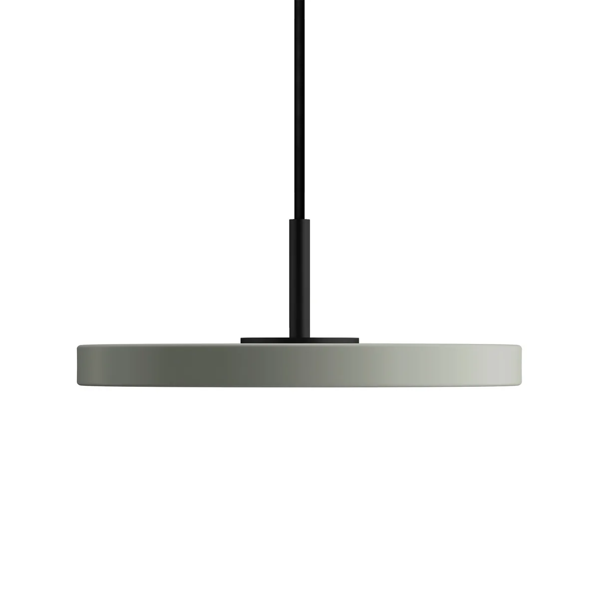 UMAGE - Asteria Micro Lampe LED suspendue V2, noir / vert olive
