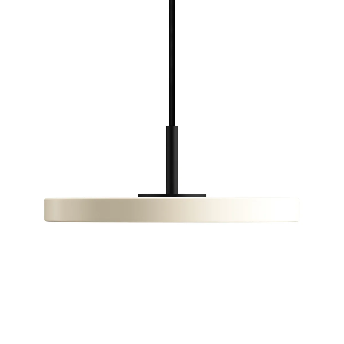 UMAGE - Asteria Micro Lampe LED suspendue V2, noir / pearl white